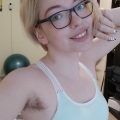 AbbySunny nude selfie flashing her wild amateur hairy pussy
