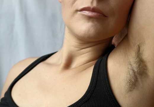 female hairy armpits